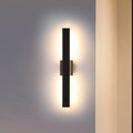 Jacks 36 Inch Textured Black 5Cct Led Exterior Wall Sconce