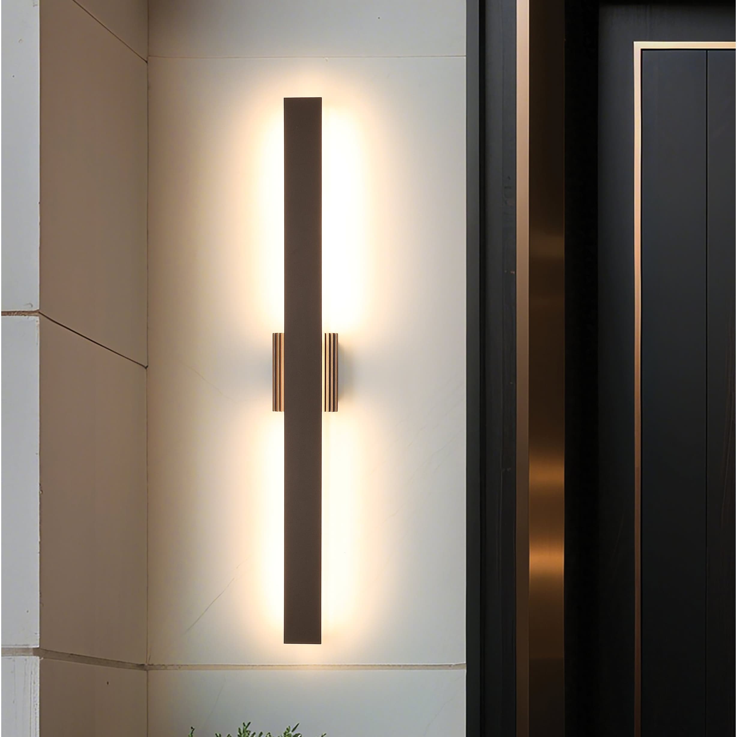 Jacks 48 Inch Architectural Bronze 5Cct Led Exterior Wall Sconce