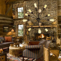 Jackstone 12 Light Bronze Edison Lamp With Bulbs
