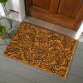 Jacobean Pumpkin Coir Door Mat 36 X 24 36 X 24