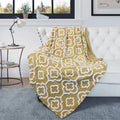 Boon Jacquard Sherpa Throw Blanket 50 X60