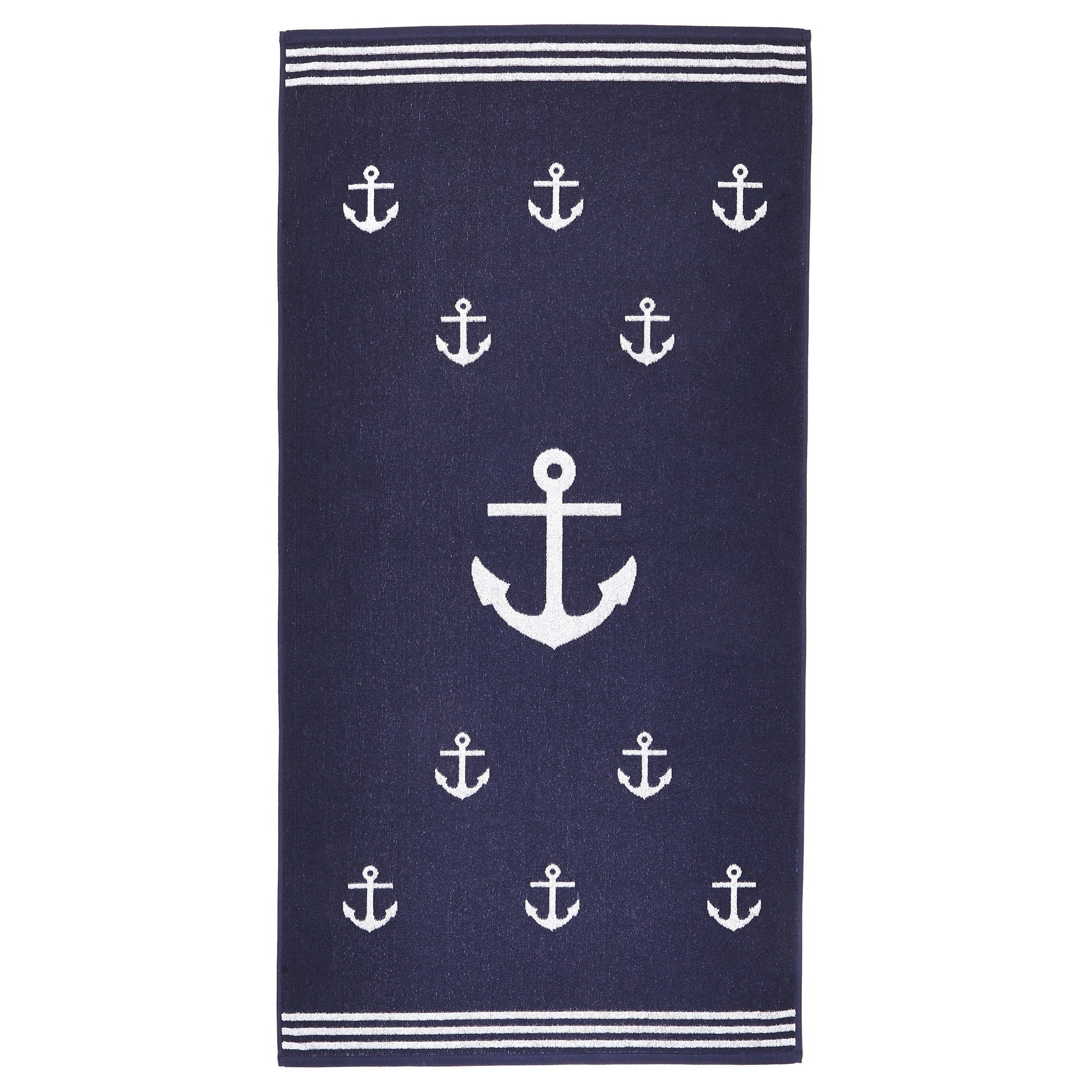 Jacquard Woven Turkish Terry Cotton Beach Towel Multiple Patterns Available