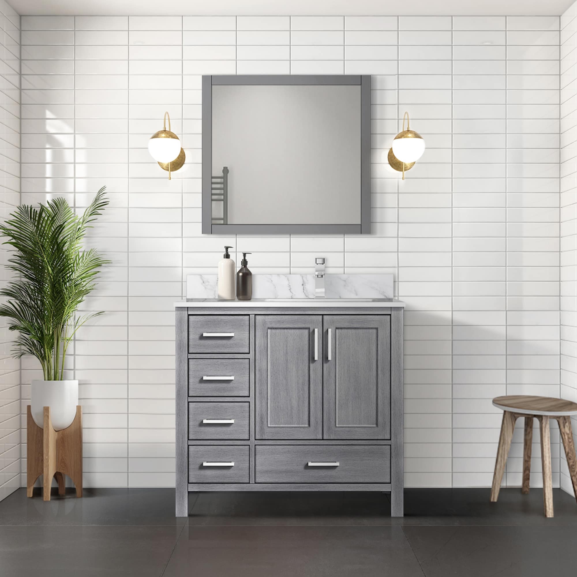 Jacques 36 Vanity Cabinet Only Right Version