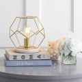 James 10 Metal Marble Led Table Lamp Brass By Jonathan Y
