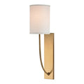 James Allan Almond Single Light 17 Tall Wall Sconce
