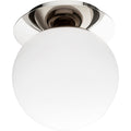 James Allan Qicf28056 Krystal Single Light 6 Wide Semi Flush Globe