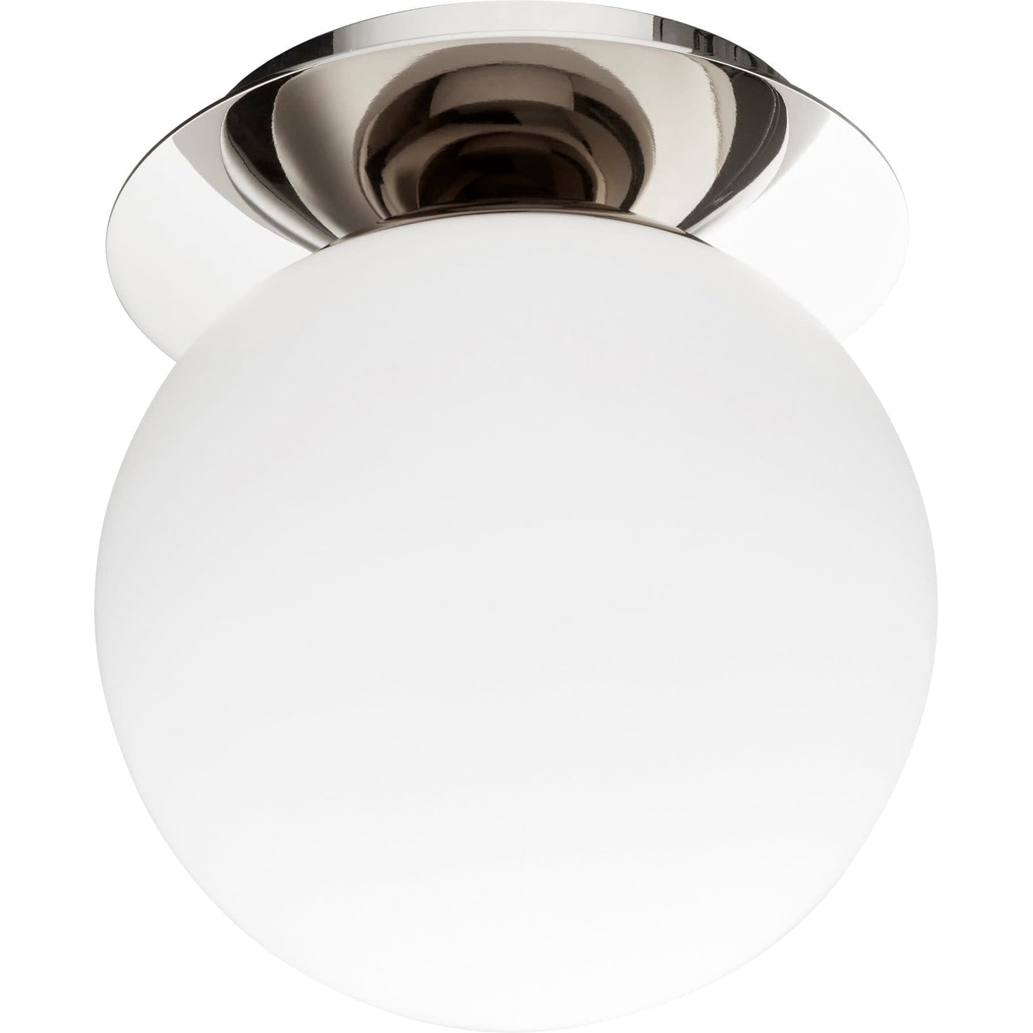 James Allan Qicf28056 Krystal Single Light 6 Wide Semi Flush Globe