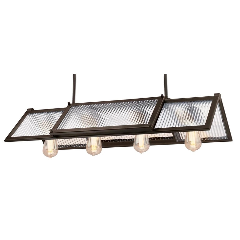 James Allan Rockrose 4 Light 33 Wide Led Linear Chandelier