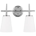 James Allan Watson 2 Light 16 Wide Vanity Light With Etched Glass