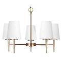 James Allan Watson 5 Light 25 Wide Chandelier With Etched Glass Shade