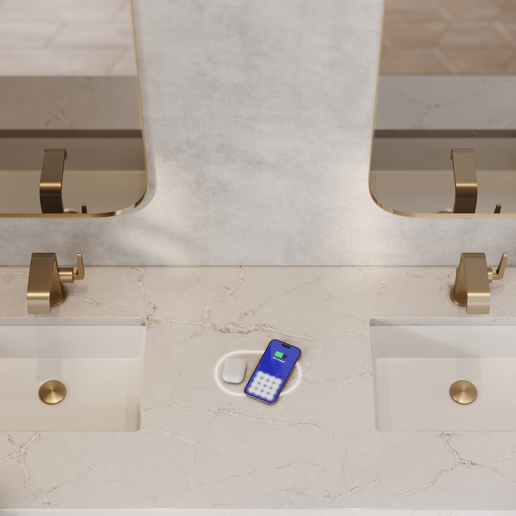 James Martin Vanities 060 S72Rcws Fp Snk 72 Stone Composite Vanity
