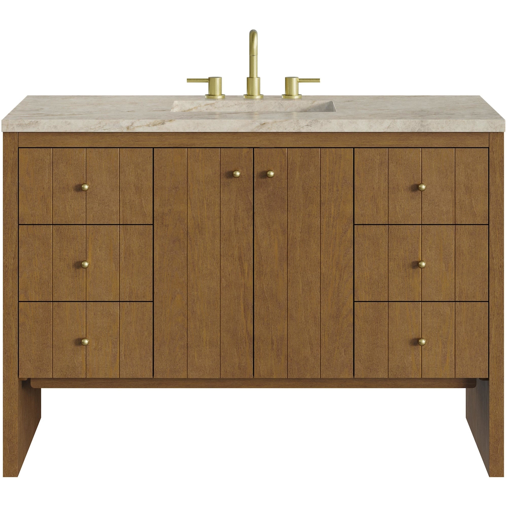 James Martin Vanities 435 V48 3Tjr Hudson 48 Free Standing Single