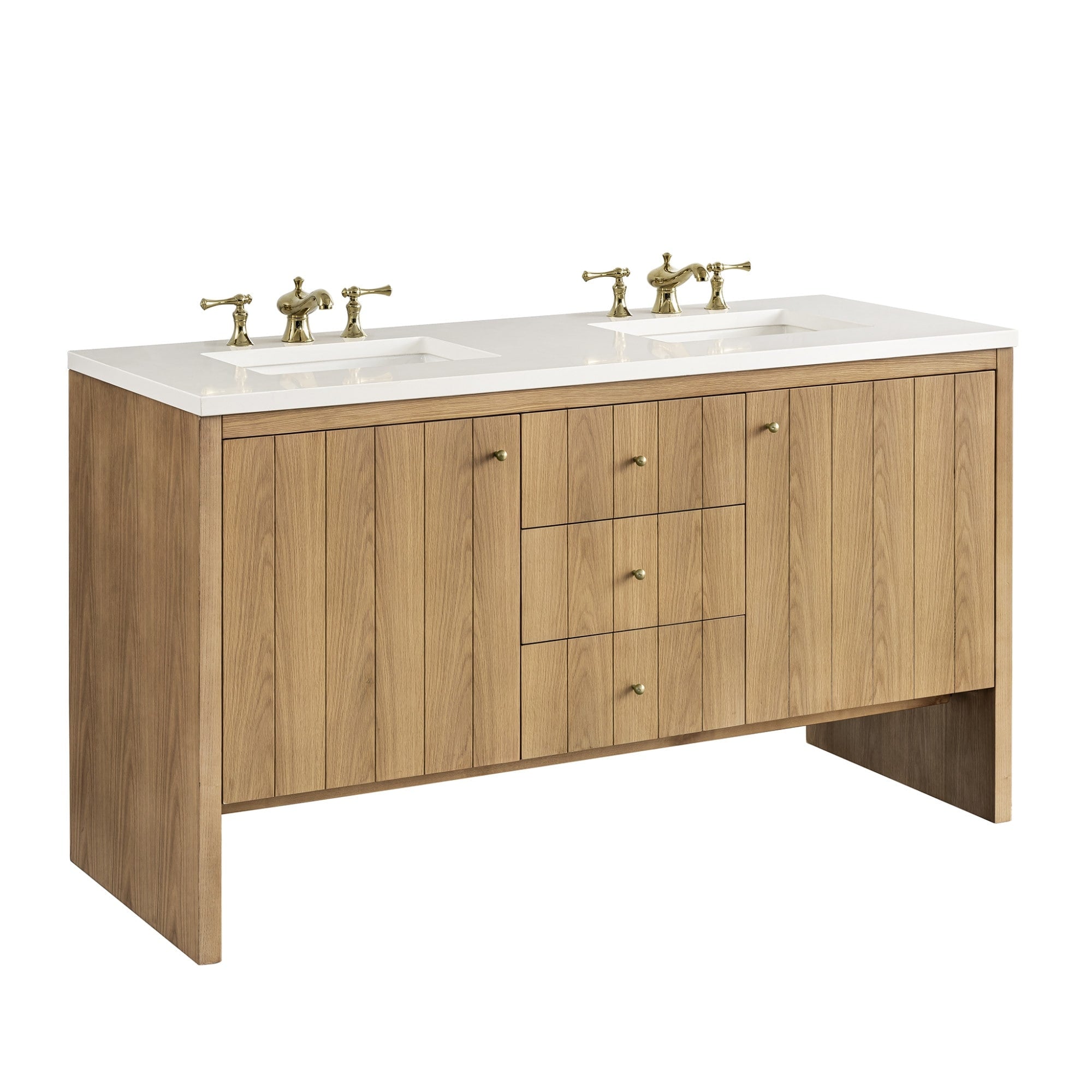 James Martin Vanities 435 V60D 3Wz Hudson 60 Free Standing Double