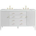 James Martin Vanities 485 V60D Fenc Myrrin 60 Free Standing Double