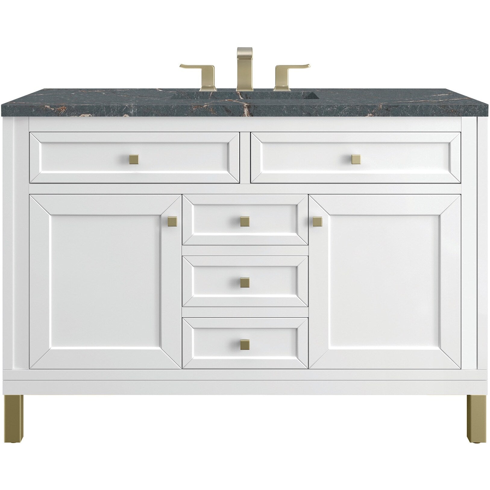 James Martin Vanities 503 V48 3Pbl Chicago 48 Free Standing Single