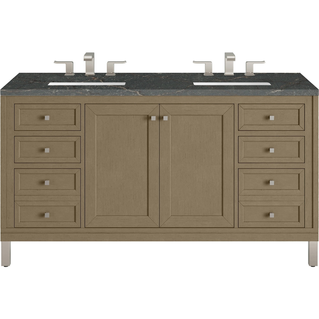 James Martin Vanities 503 V60D 3Pbl Chicago 60 Free Standing Double