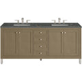 James Martin Vanities 503 V72 3Pbl Chicago 72 Free Standing Double