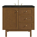 James Martin Vanities 545 V36 3Pht Laurent 36 Single Basin Poplar