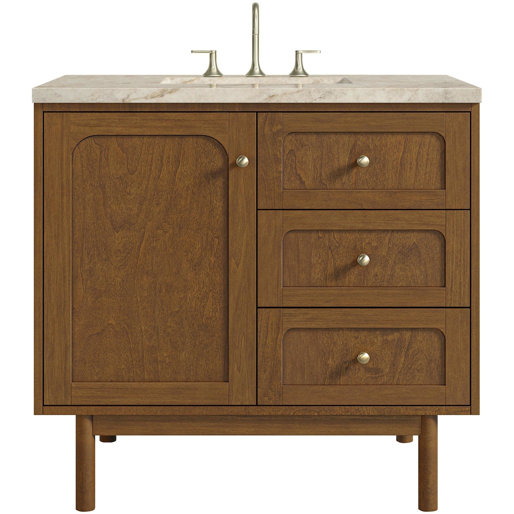 James Martin Vanities 545 V36 3Tjr Laurent 36 Single Basin Poplar
