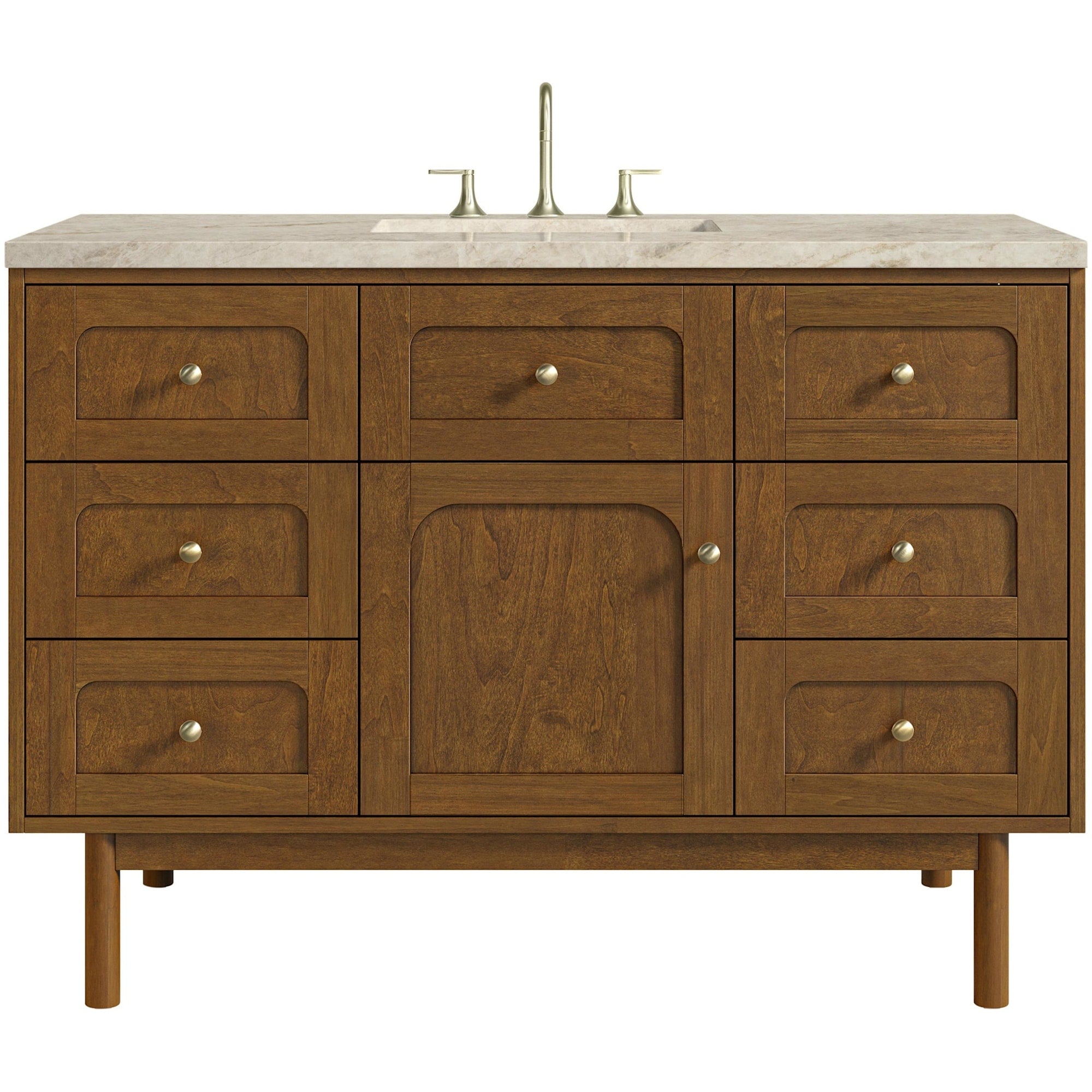 James Martin Vanities 545 V48 3Tjr Laurent 48 Single Basin Poplar