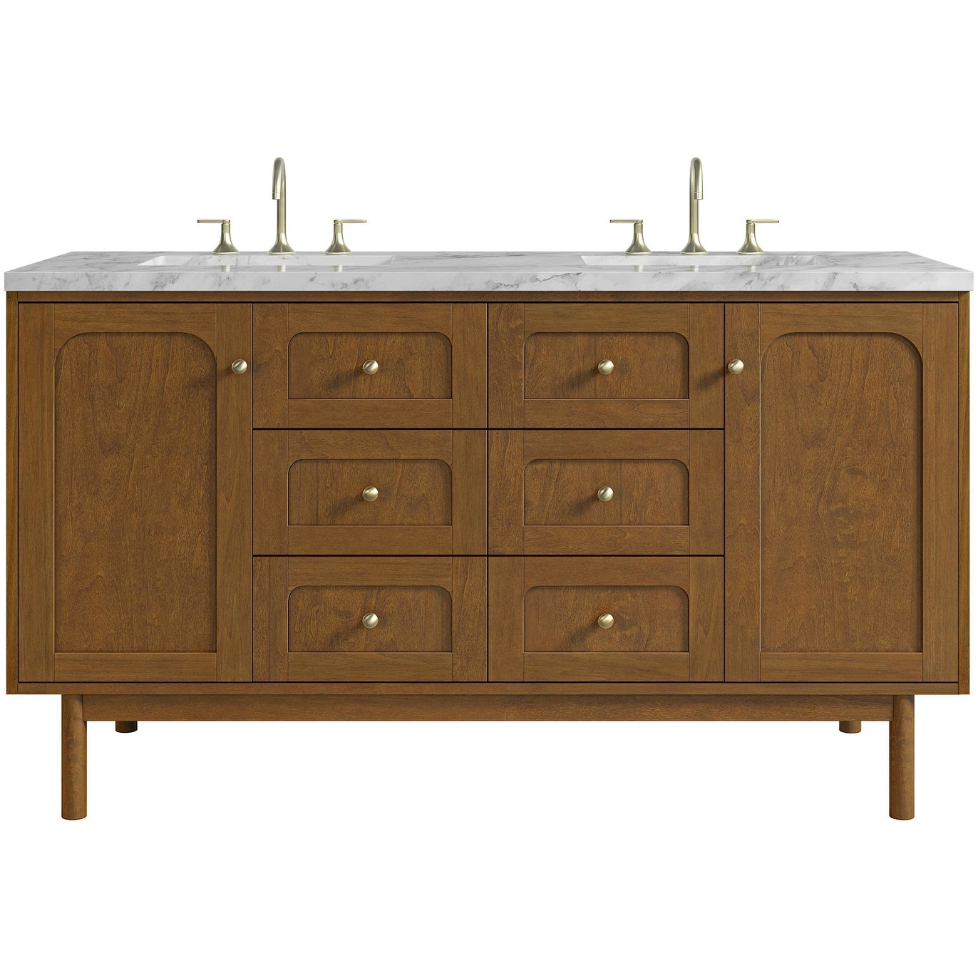 James Martin Vanities 545 V60D 3Car Laurent 60 Double Basin Poplar