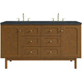 James Martin Vanities 545 V60D 3Csp Laurent 60 Double Basin Poplar