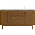 James Martin Vanities 545 V60D 3Enc Laurent 60 Double Basin Poplar