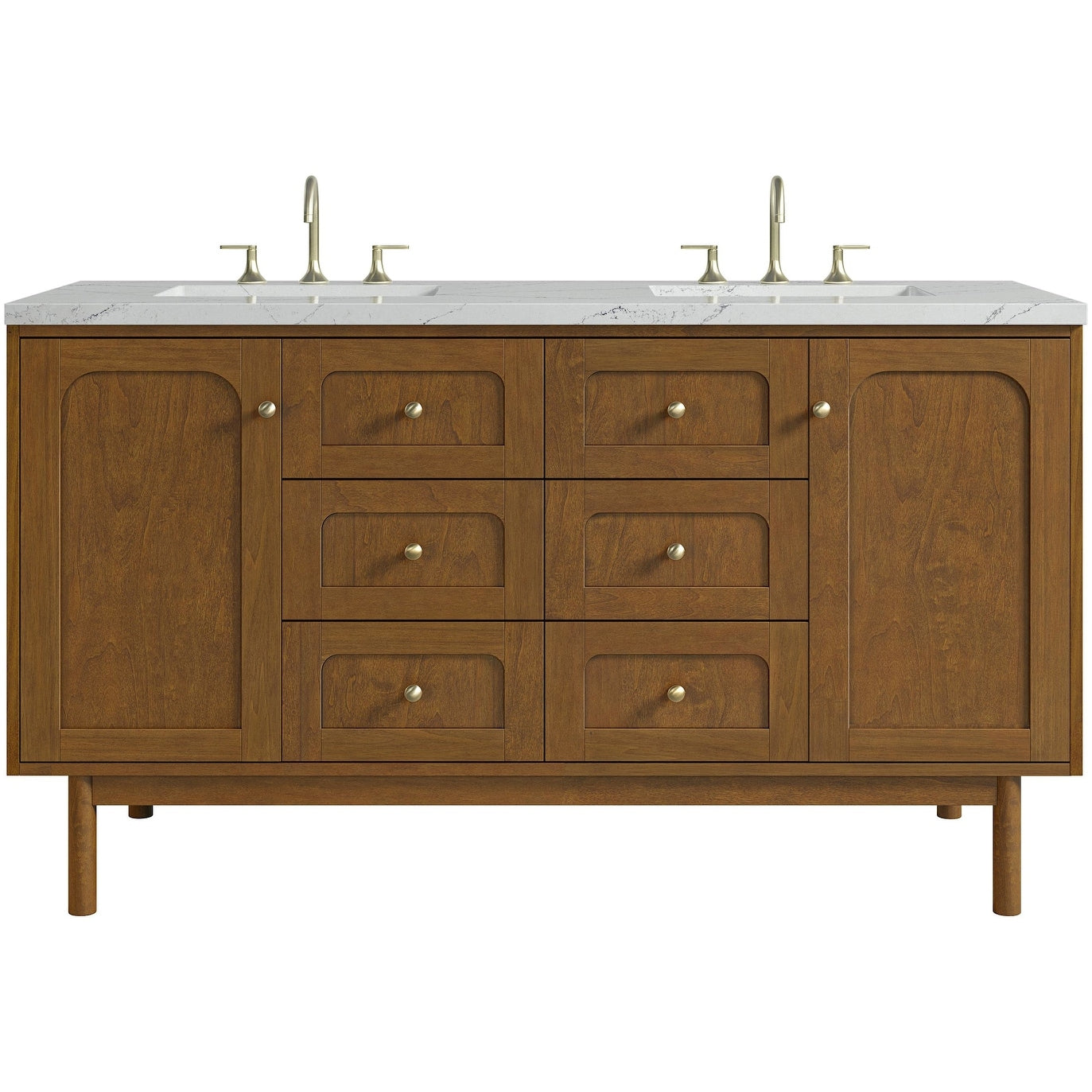 James Martin Vanities 545 V60D 3Enc Laurent 60 Double Basin Poplar
