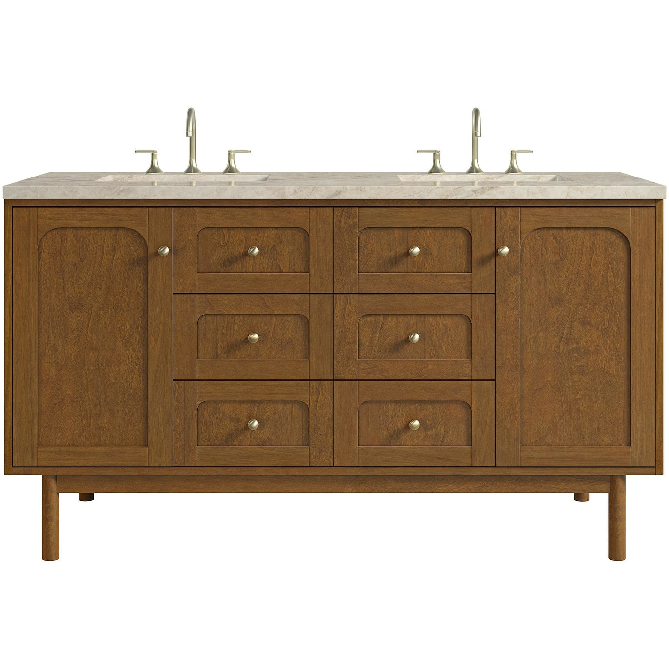James Martin Vanities 545 V60D 3Tjr Laurent 60 Double Basin Poplar