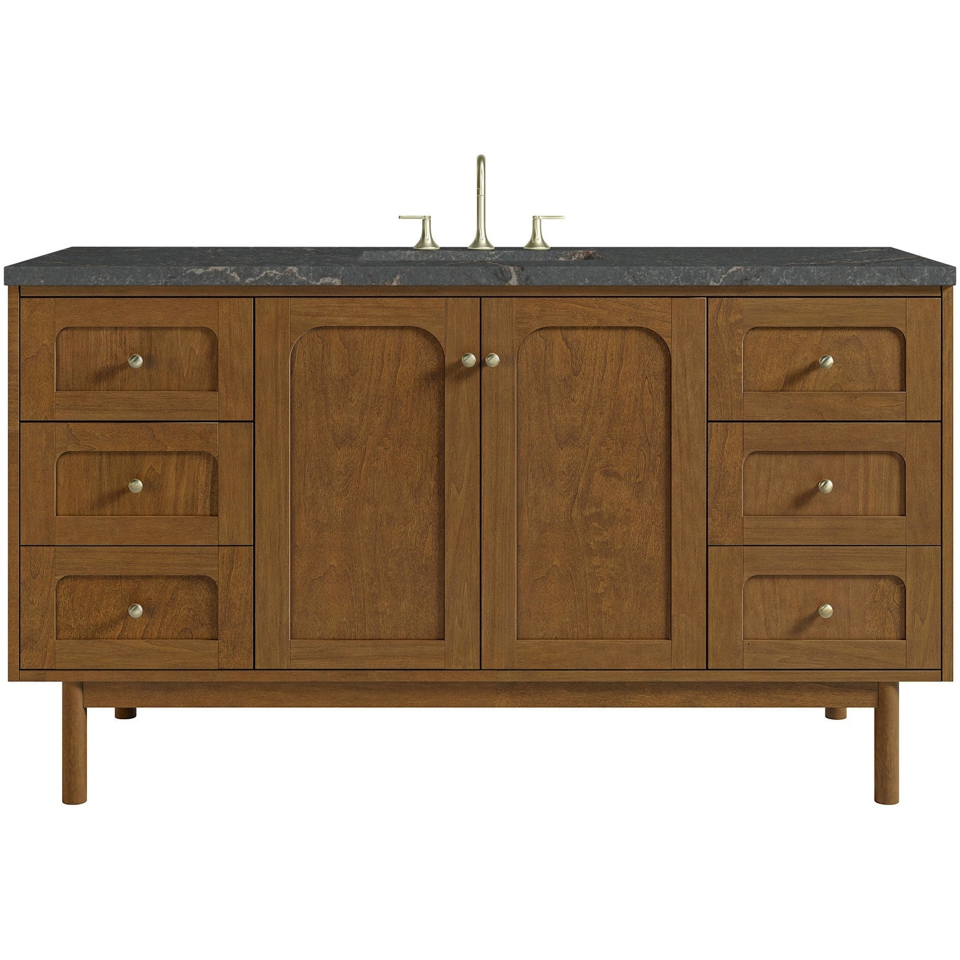 James Martin Vanities 545 V60S 3Pbl Laurent 60 Single Basin Poplar