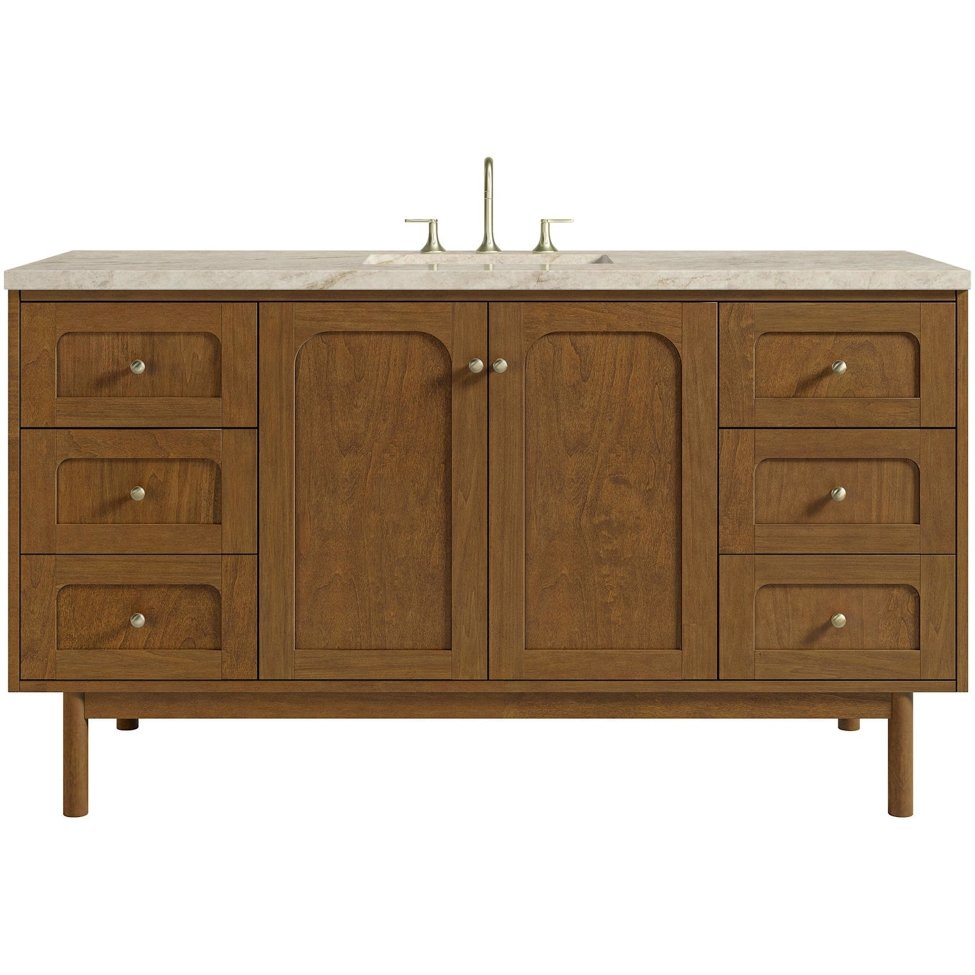 James Martin Vanities 545 V60S 3Tjr Laurent 60 Single Basin Poplar