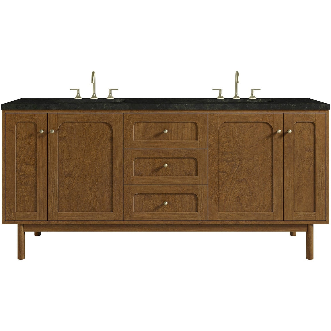 James Martin Vanities 545 V72 3Pht Laurent 72 Double Basin Poplar