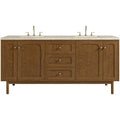 James Martin Vanities 545 V72 3Tjr Laurent 72 Double Basin Poplar