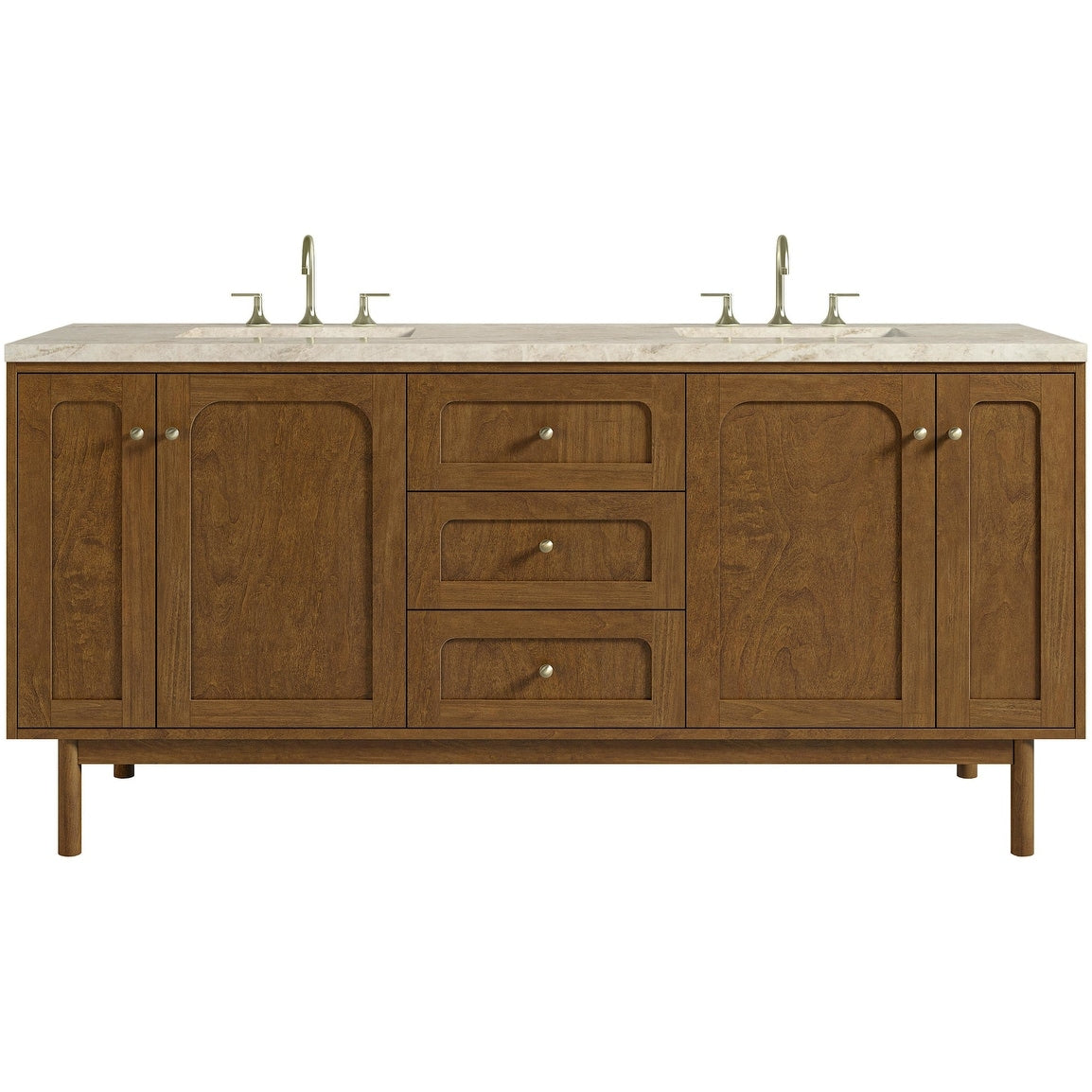 James Martin Vanities 545 V72 3Tjr Laurent 72 Double Basin Poplar