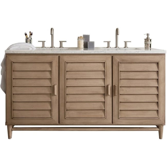 James Martin Vanities 620 V60D Fejp Portland 60 Free Standing Double