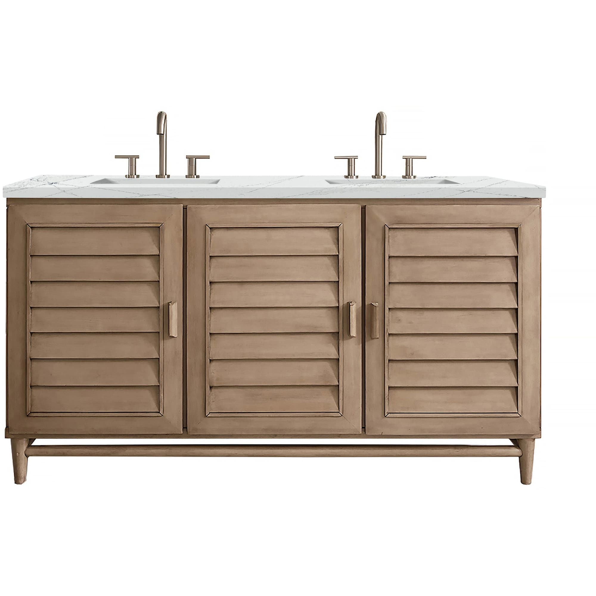 James Martin Vanities 620 V60D Fenc Portland 60 Free Standing Double