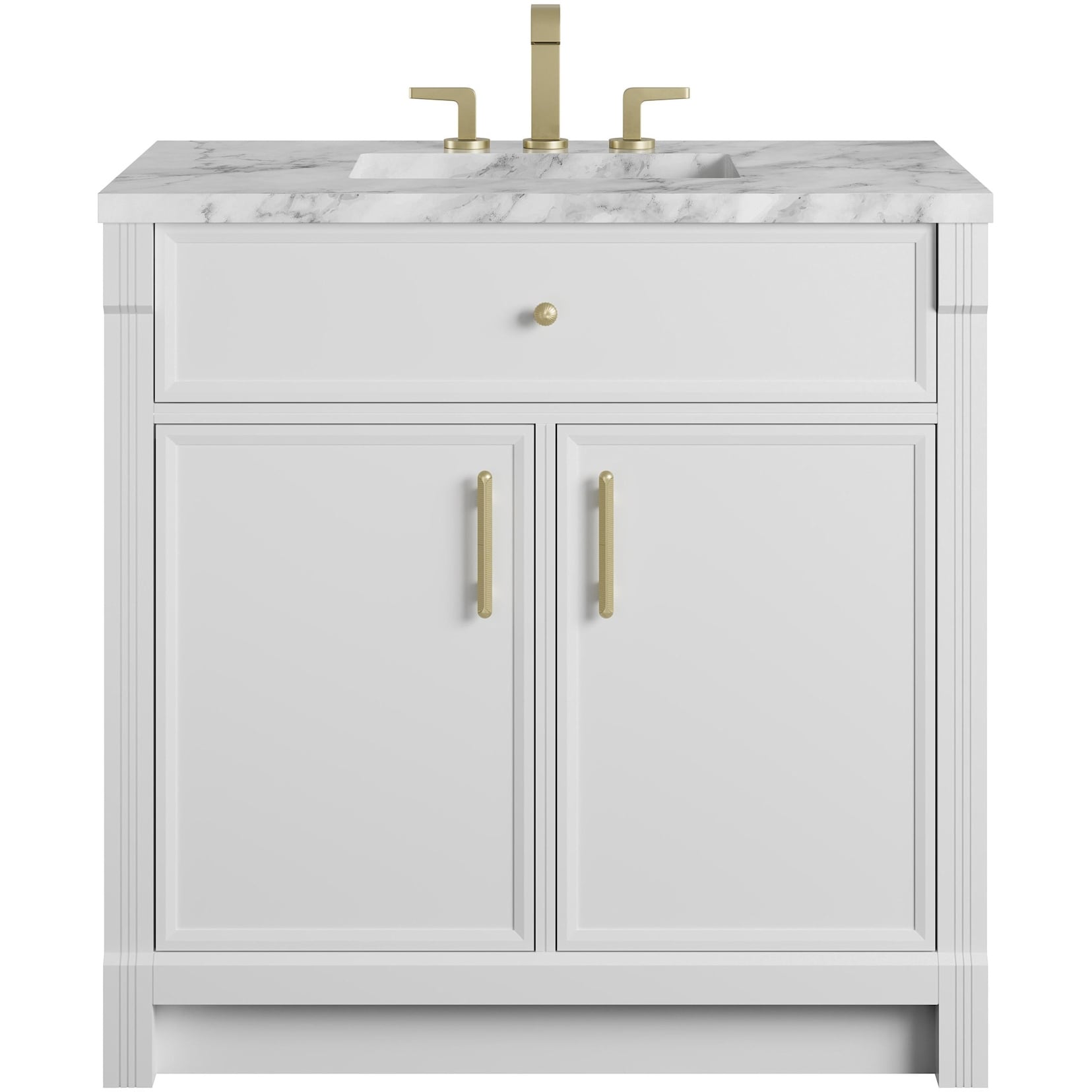 James Martin Vanities 660 V36 3Car Bellshire 36 Free Standing Single