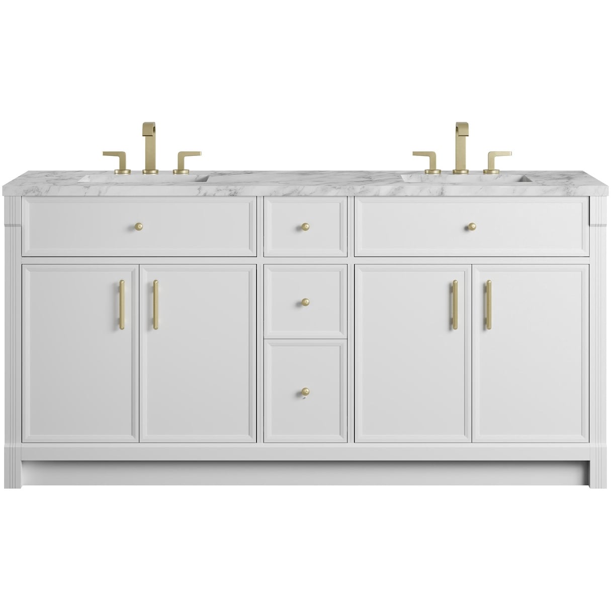 James Martin Vanities 660 V72 3Car Bellshire 72 Free Standing Double