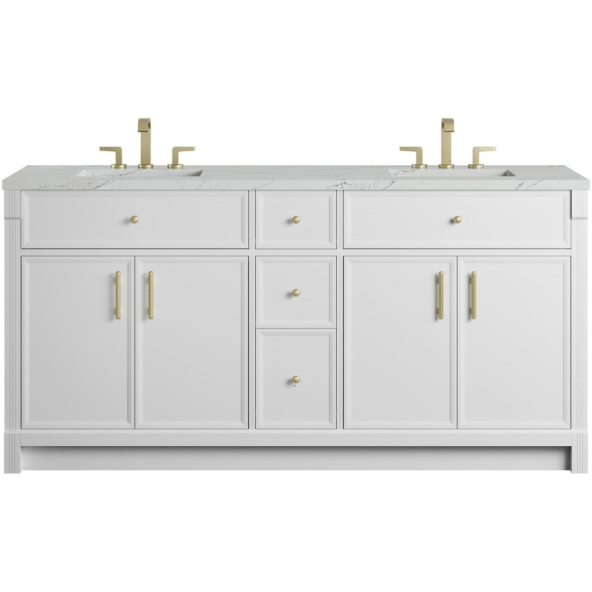 James Martin Vanities 660 V72 3Enc Bellshire 72 Free Standing Double