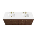 James Martin Vanities 670 V72 3Wz Amberly 72 Double Basin Vanity Set