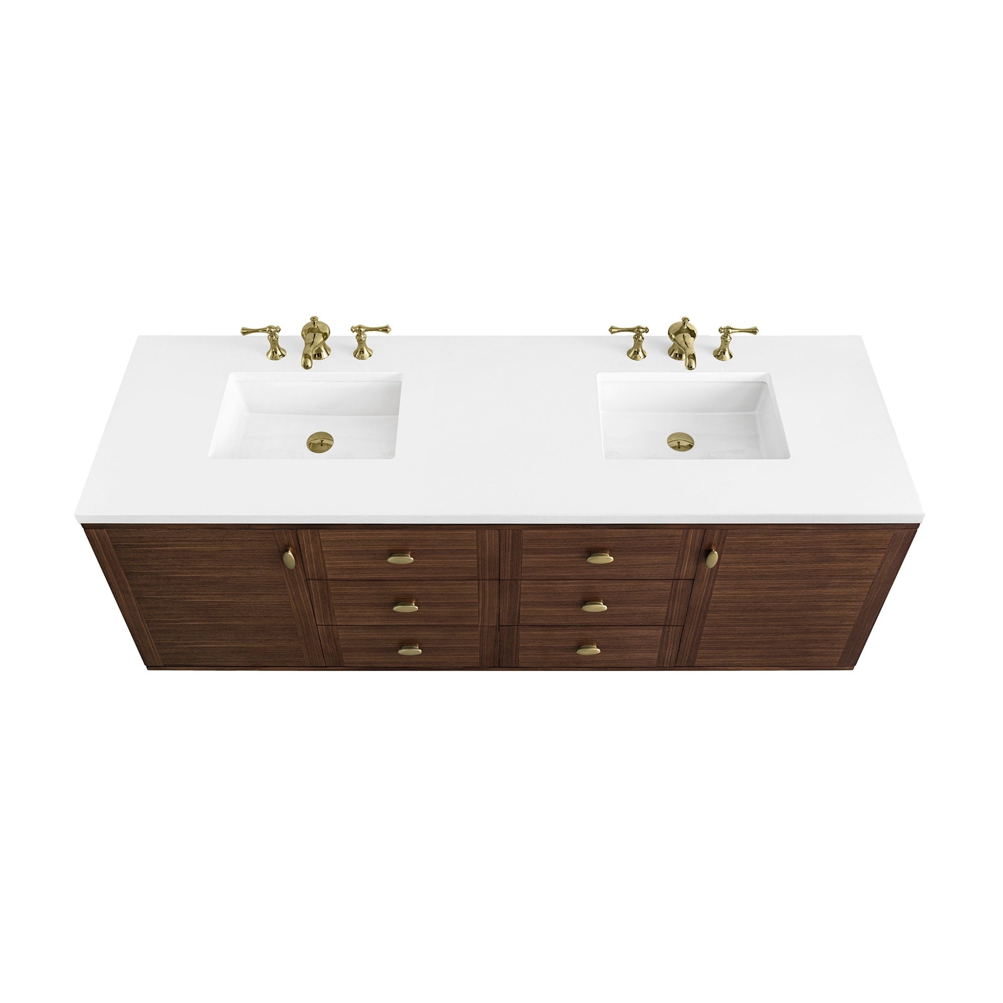 James Martin Vanities 670 V72 3Wz Amberly 72 Double Basin Vanity Set