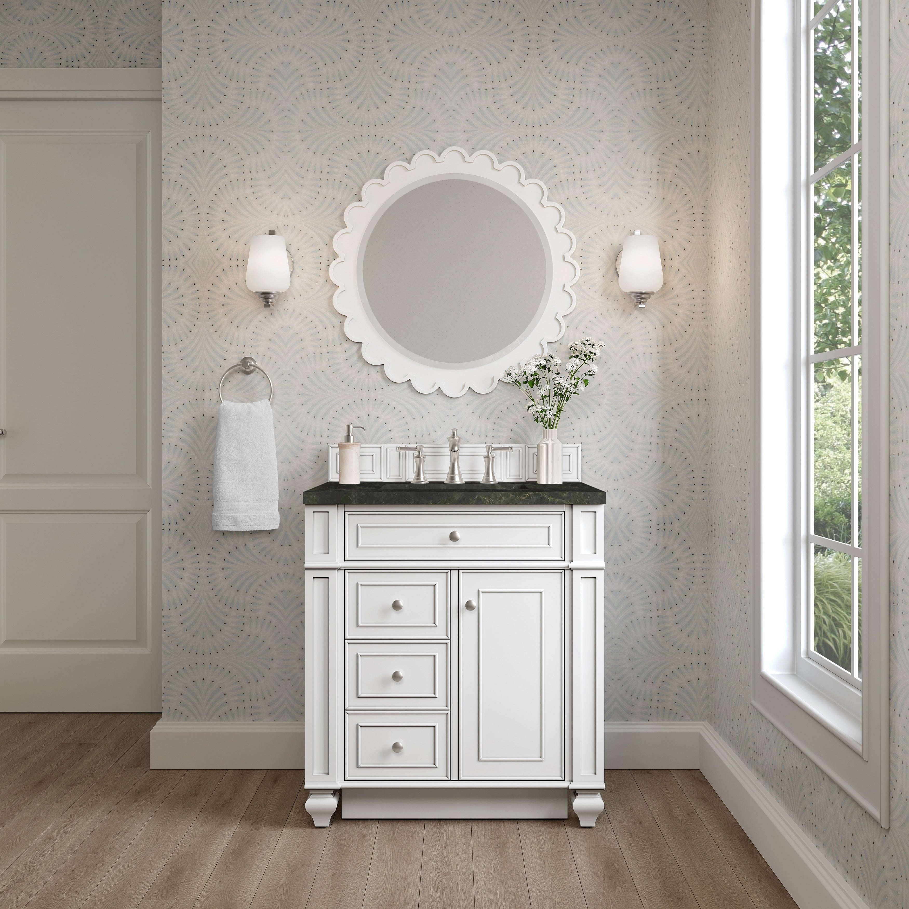 Bristol 30 Single Vanity Bright White