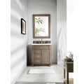 James Martin Furniture Bristol Whitewashed Walnut 30 Inch Single Vanity