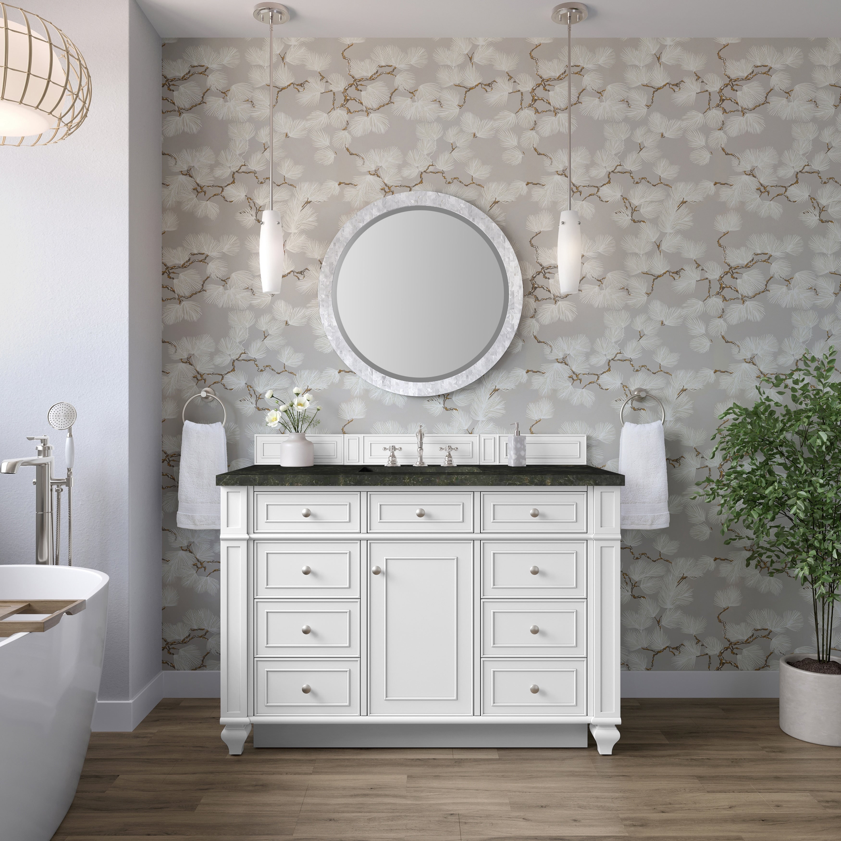 Bristol 48 Single Vanity Bright White