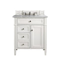 Brittany 30 Single Vanity Bright White