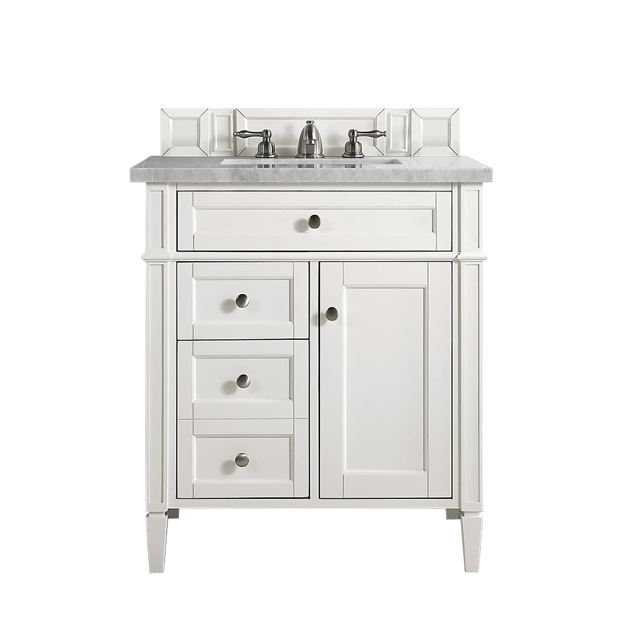 Brittany 30 Single Vanity Bright White