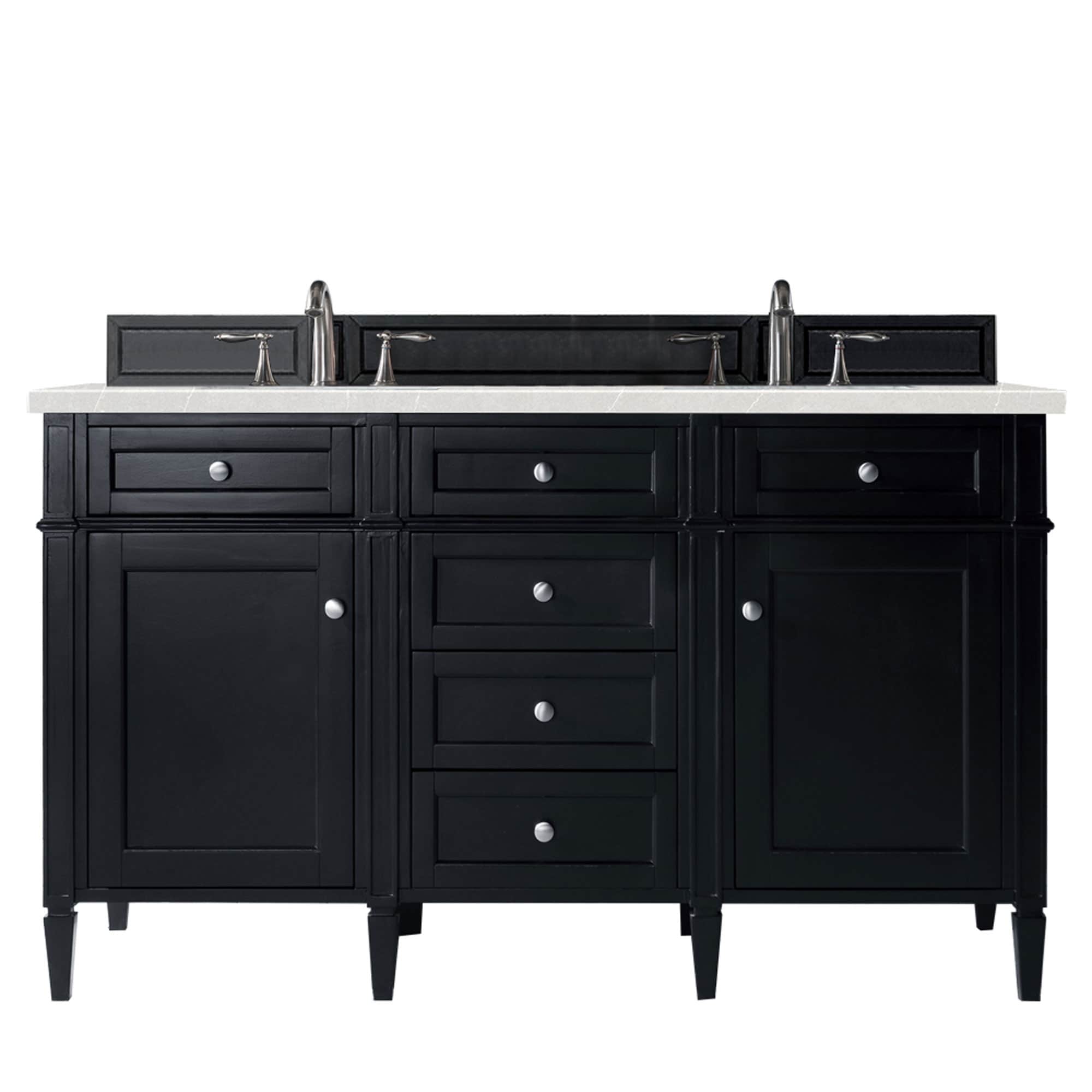 Brittany 60 Double Vanity Black Onyx