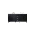 Brittany 72 Double Vanity Black Onyx