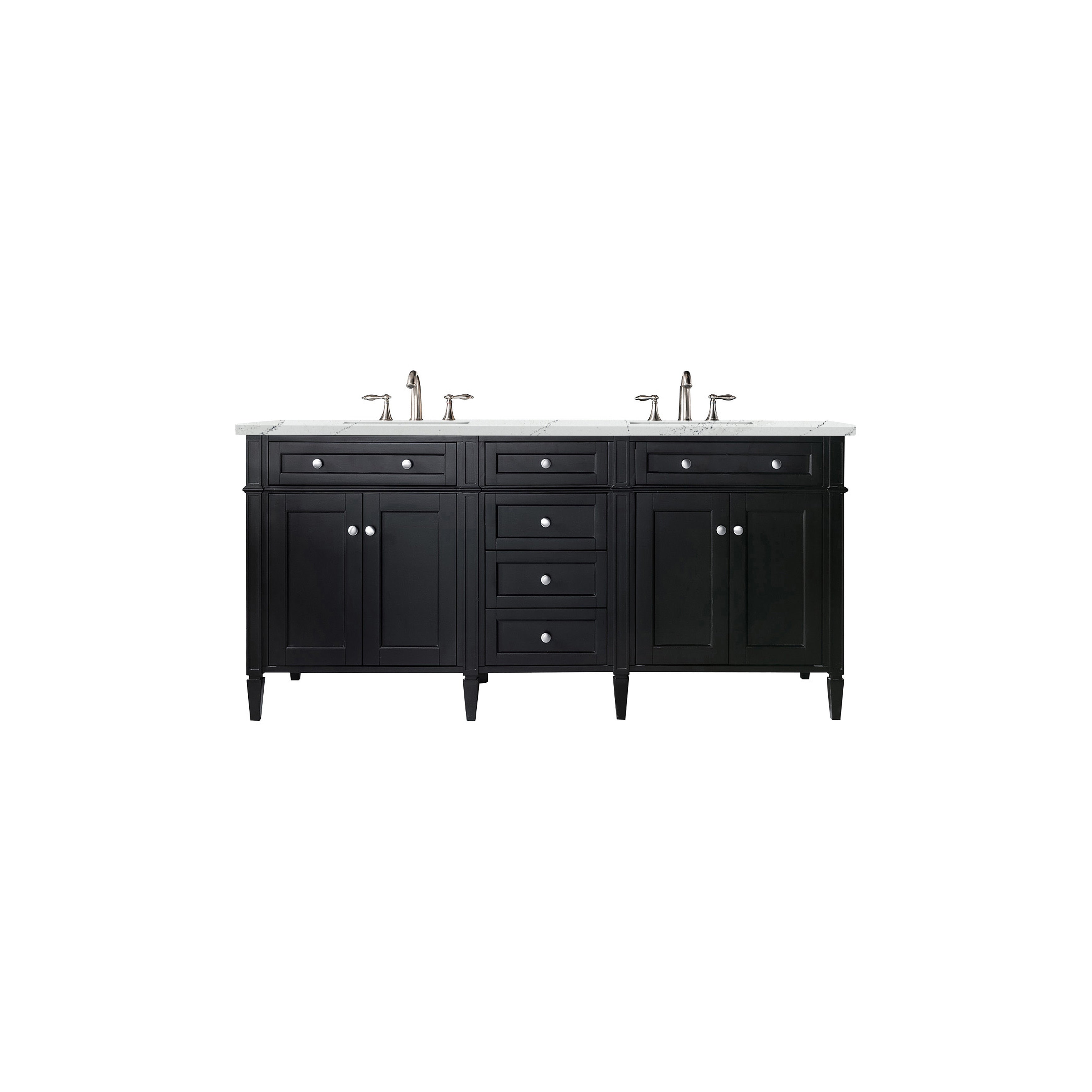 Brittany 72 Double Vanity Black Onyx