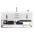 Columbia 72 Single Vanity Glossy White